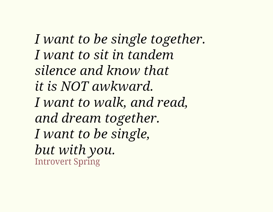 introvert single together