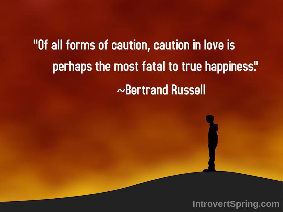 Caution in love