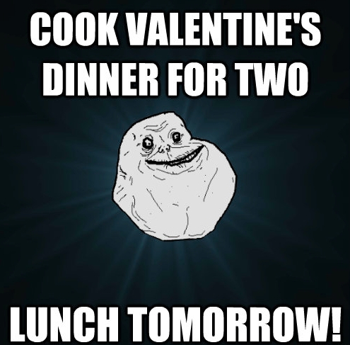 forever alone lunch