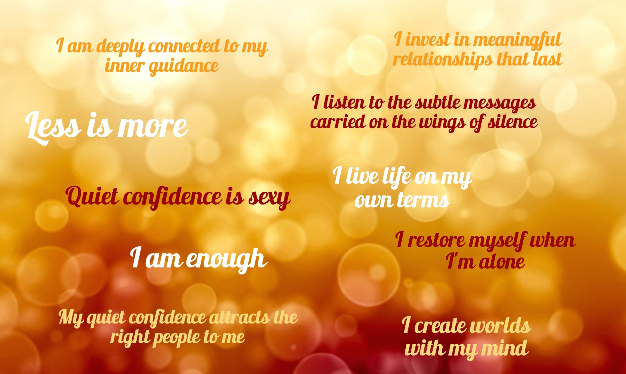 42 Positive Affirmations with Wallpapers for Phone