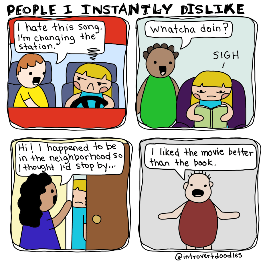 introvert doodles funny