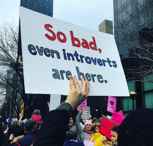 Trump so bad even introverts are here