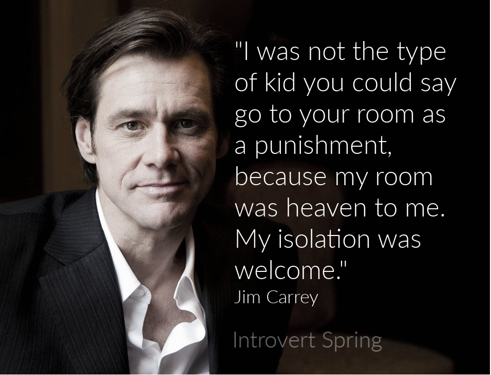 jim carrey quote introvert 